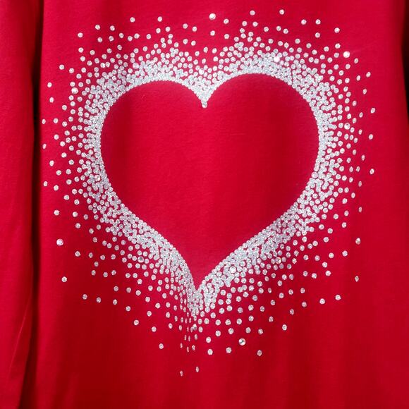 Faded Glory Red Long Sleeve Tee Girl's Size L - Picture 2 of 5